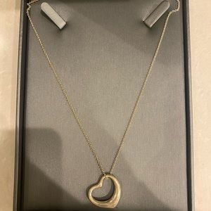 Tiffany and Co. Elsa Peretti Open Heart Pendant in Sterling Silver